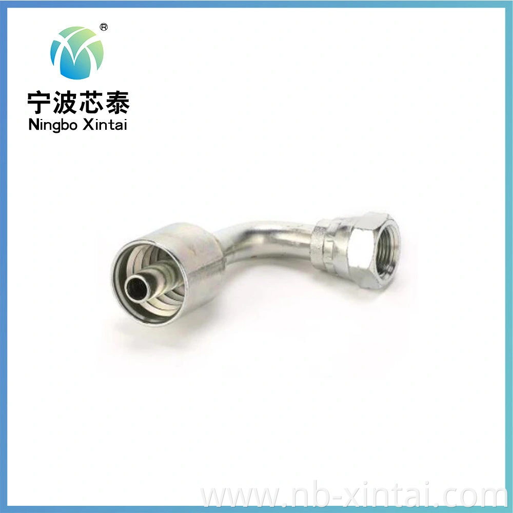 22691 Socketless Hose Fitting 90 Degree Bsp Female One Piece Fitting